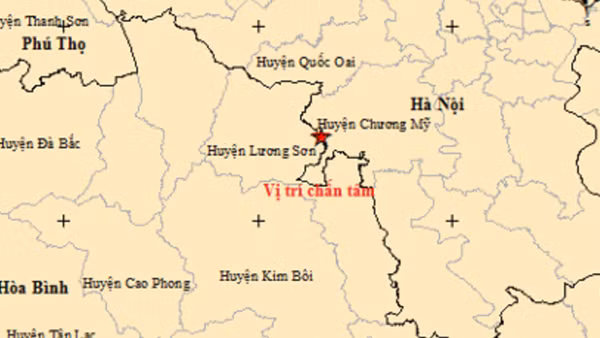 Lần đầu tiên động đất ở huyện Chương Mỹ, Hà Nội