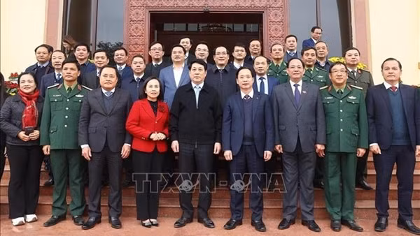 Chủ tịch nước Lương Cường thăm và làm việc với Tỉnh ủy Lạng Sơn