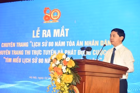 Lễ ra mắt chuyên trang đặc biệt “Lịch sử 80 năm TAND” và phát động cuộc thi “Tìm hiểu lịch sử 80 năm TAND” -0