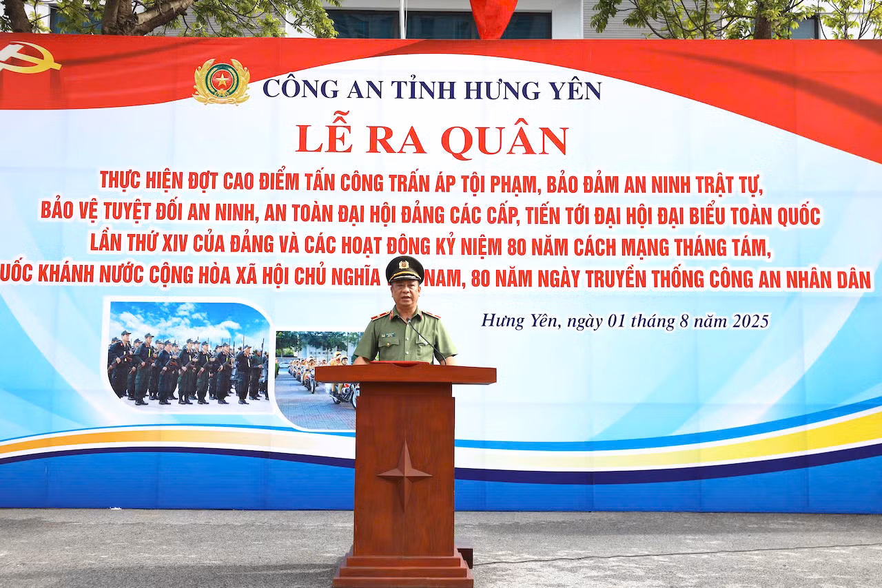 Công an tỉnh Hưng Yên ra quân thực hiện Cao điểm tấn công trấn áp, tội phạm -0
