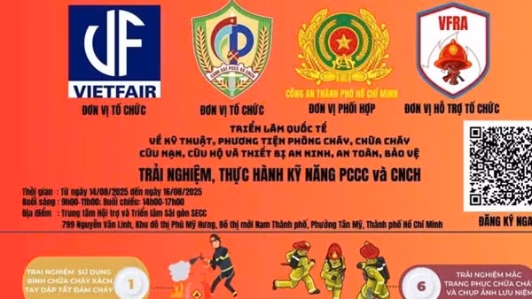 Trải nghiệm kỹ năng phòng cháy, chữa cháy, cứu nạn thực tế tại triển lãm Secutech Việt Nam