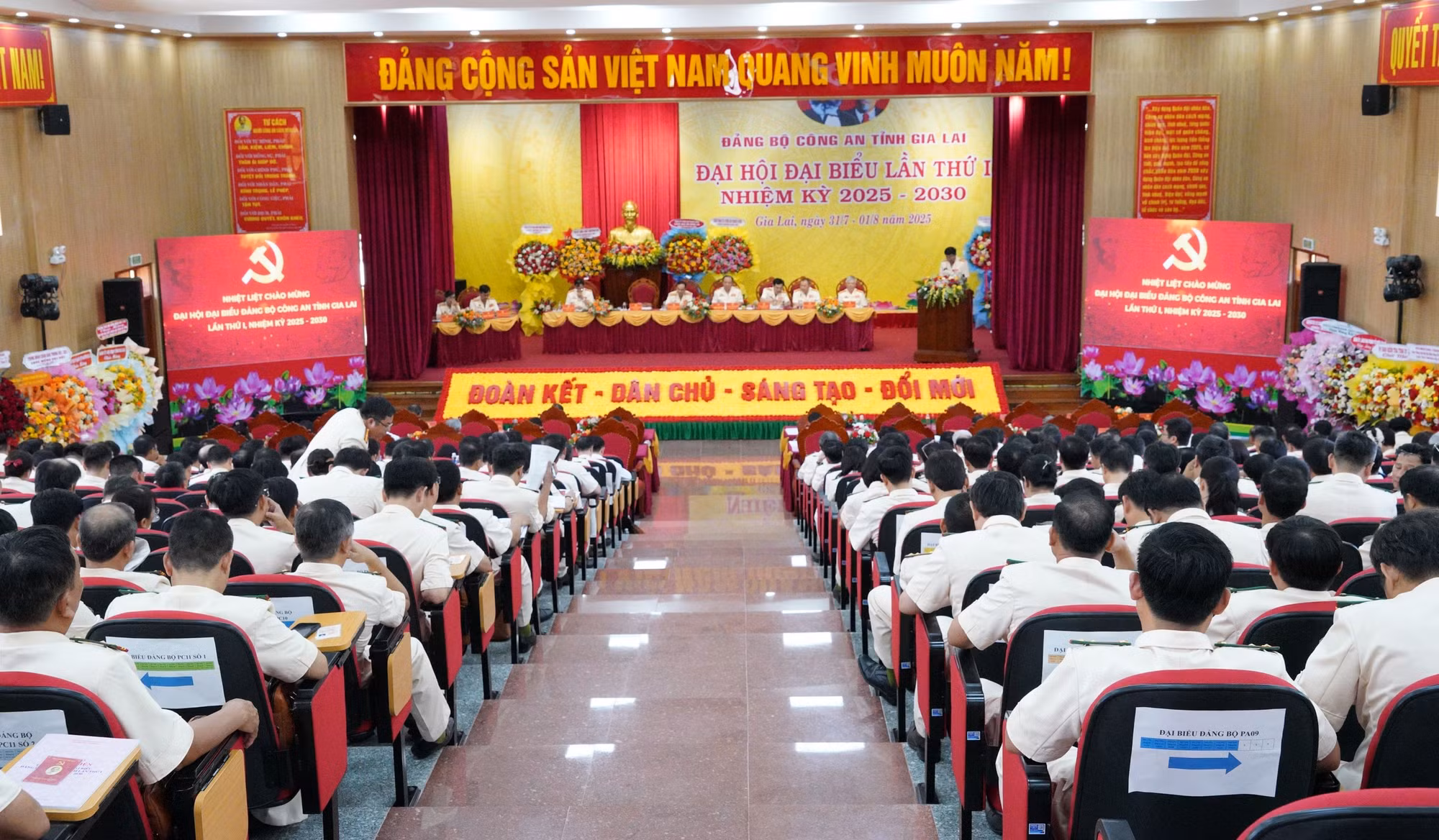 Thứ trưởng Lê Văn Tuyến chỉ đạo Đại hội Đảng bộ Công an tỉnh Gia Lai -0