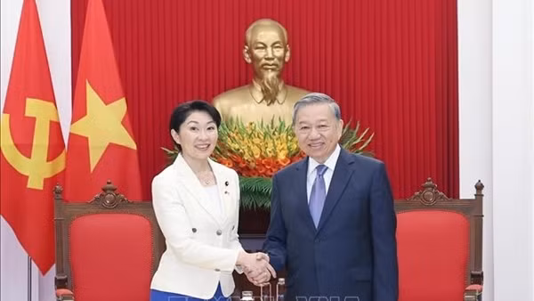 Tổng Bí thư Tô Lâm tiếp Chủ tịch Liên minh nghị sĩ hữu nghị Nhật – Việt