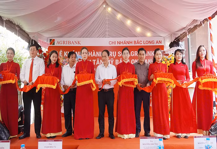 Khánh thành trụ sở Agribank Chi nhánh Tân Mỹ Bắc Long An -1