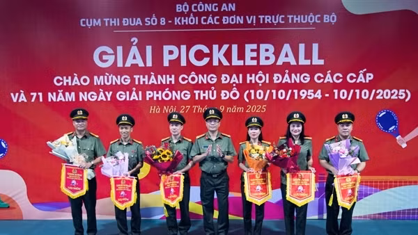 Khai mạc Giải Pickleball Cụm Thi đua số 8 - Khối các đơn vị trực thuộc Bộ Công an