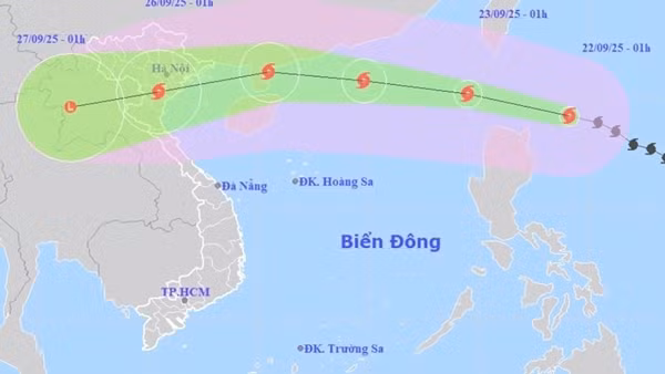 Bão Ragasa vào nước ta, trọng tâm đổ bộ từ Quảng Ninh đến Hà Tĩnh