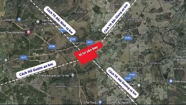 Hà Nội tăng thêm 1.036 tỷ kinh phí giải phóng mặt bằng tuyến đường kết nối tới sân bay Gia Bình