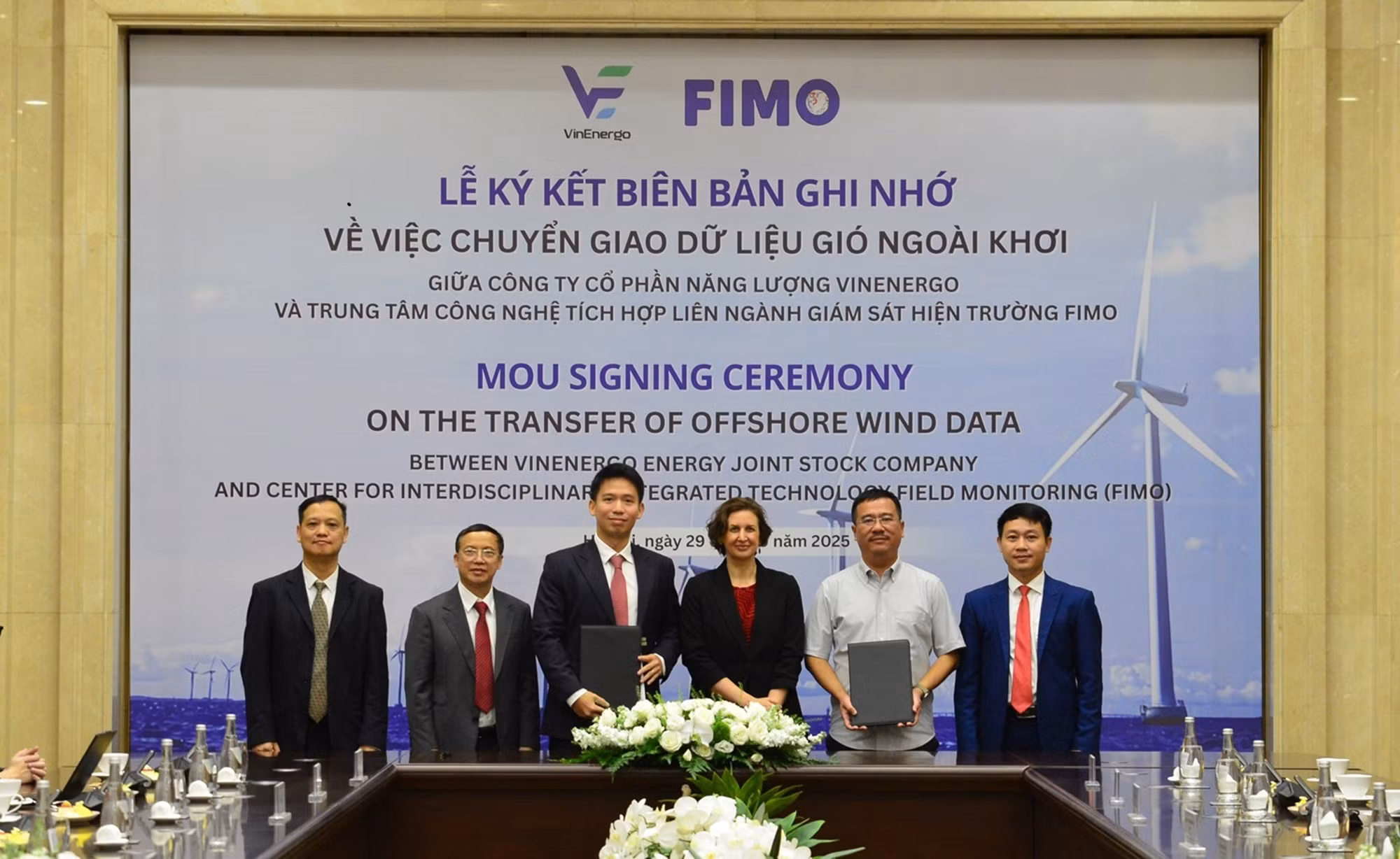 Vinenergo và Fimo hợp tác chuyển giao dữ liệu đo gió -0