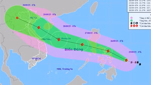 Thêm cơn bão mới sắp vào Biển Đông, hướng về đồng bằng Sông Hồng và Bắc Trung bộ