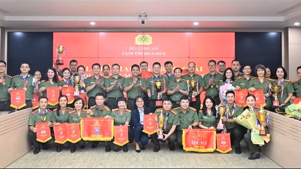 Bế mạc và trao giải hội thao Cụm thi đua số 6, Bộ Công an