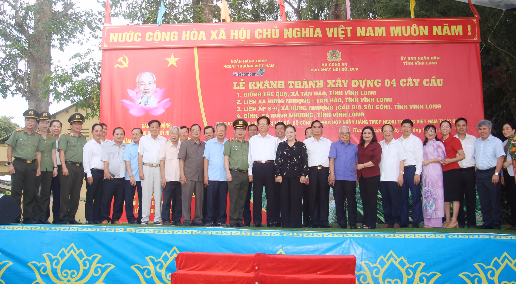 Khánh thành 4 cây cầu nông thôn Cục An ninh chính trị nội bộ phối hợp ngân hàng xây dựng -0