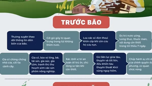 Trước khi bão số 10 đổ bộ, người dân cần làm gì để đảm bảo an toàn?
