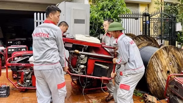 Viettel triển khai đồng bộ các biện pháp duy trì mạng lưới trong và sau bão Ragasa