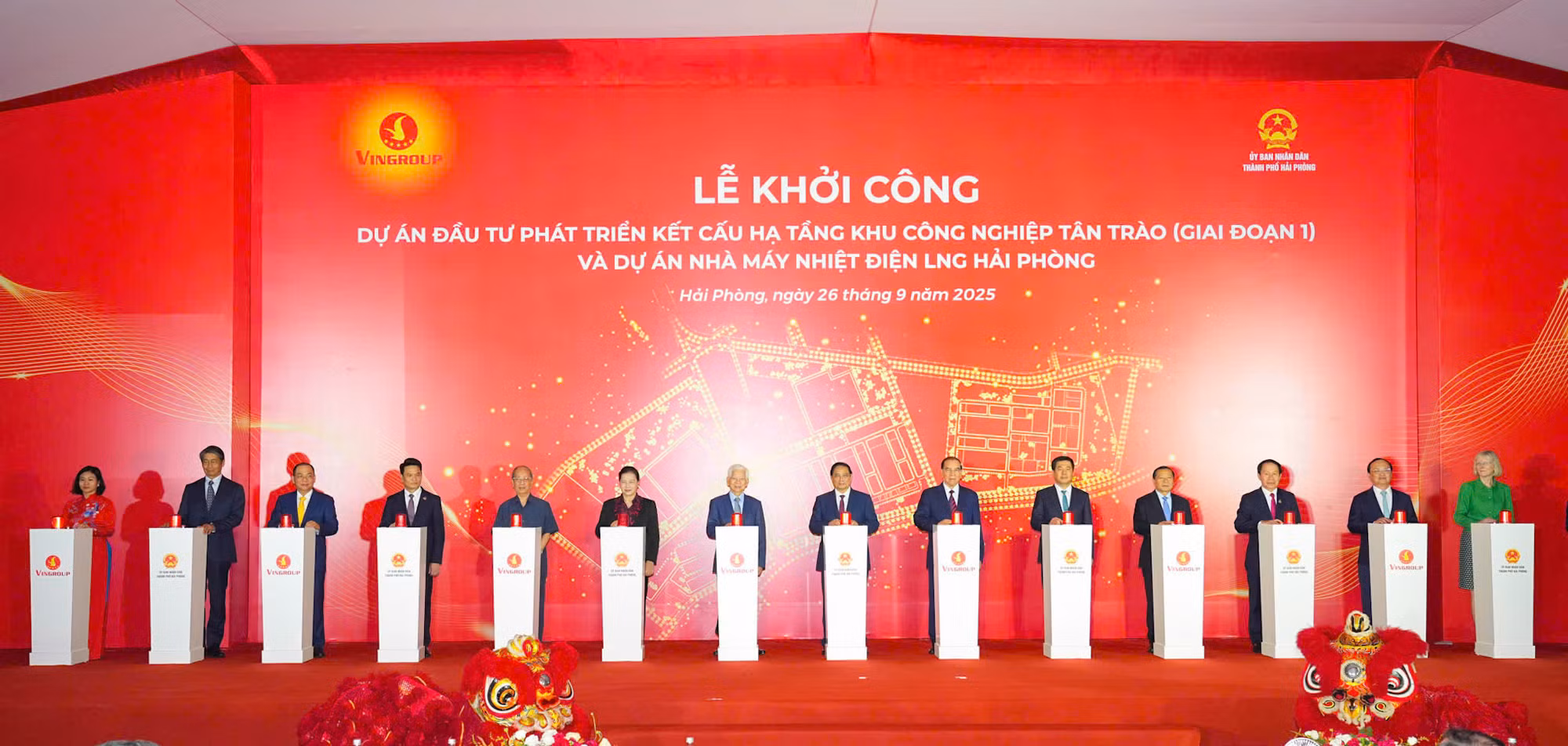 Thủ tướng Chính phủ Phạm Minh Chính nhấn nút khởi công siêu dự án tại Hải Phòng -0