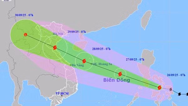 Bão Bualoi di chuyển nhanh với cường độ mạnh, Bắc Bộ, Thanh Hóa – Quảng Trị sẽ có mưa rất lớn