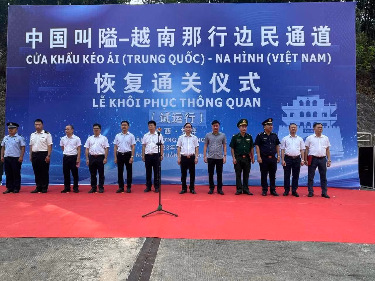 Chính thức khôi phục hoạt động thông quan tại cặp chợ biên giới Na Hình – Kéo Ái -0