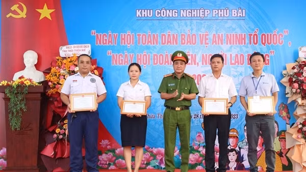Lan tỏa phong trào Toàn dân bảo vệ An ninh Tổ quốc tại các KCN ở Thừa Thiên - Huế