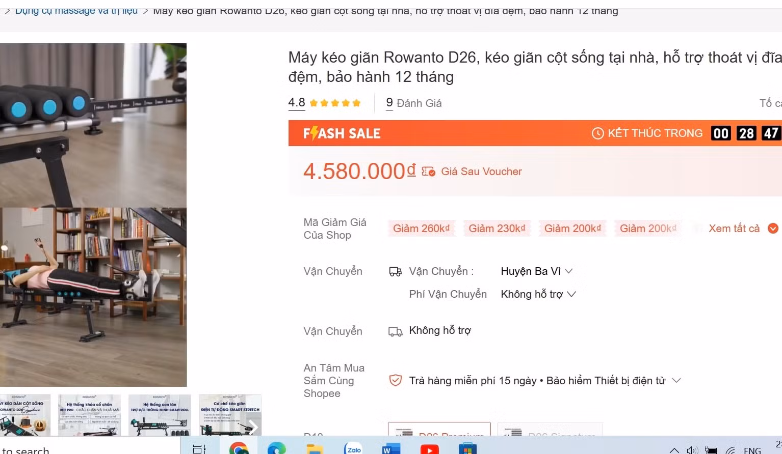 Cơn sốt máy kéo giãn cột sống: Mua hy vọng, rước rủi ro -0