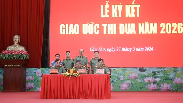 Cụm thi đua số 2 - Bộ Công an ký kết giao ước thi đua “Vì an ninh Tổ quốc” năm 2026