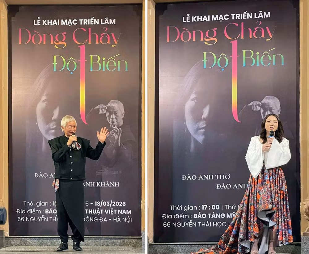 “Dòng chảy đột biến”: Cuộc đối thoại nghệ thuật của hai thế hệ -0