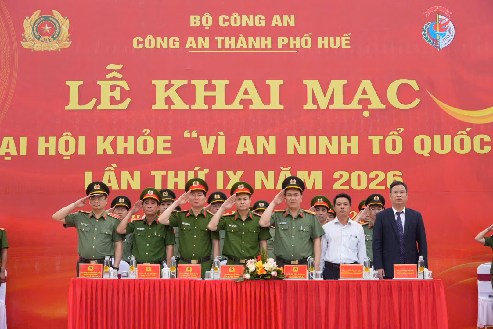 Công an TP Huế khai mạc Đại hội khỏe Vì an ninh Tổ quốc lần thứ IX -0