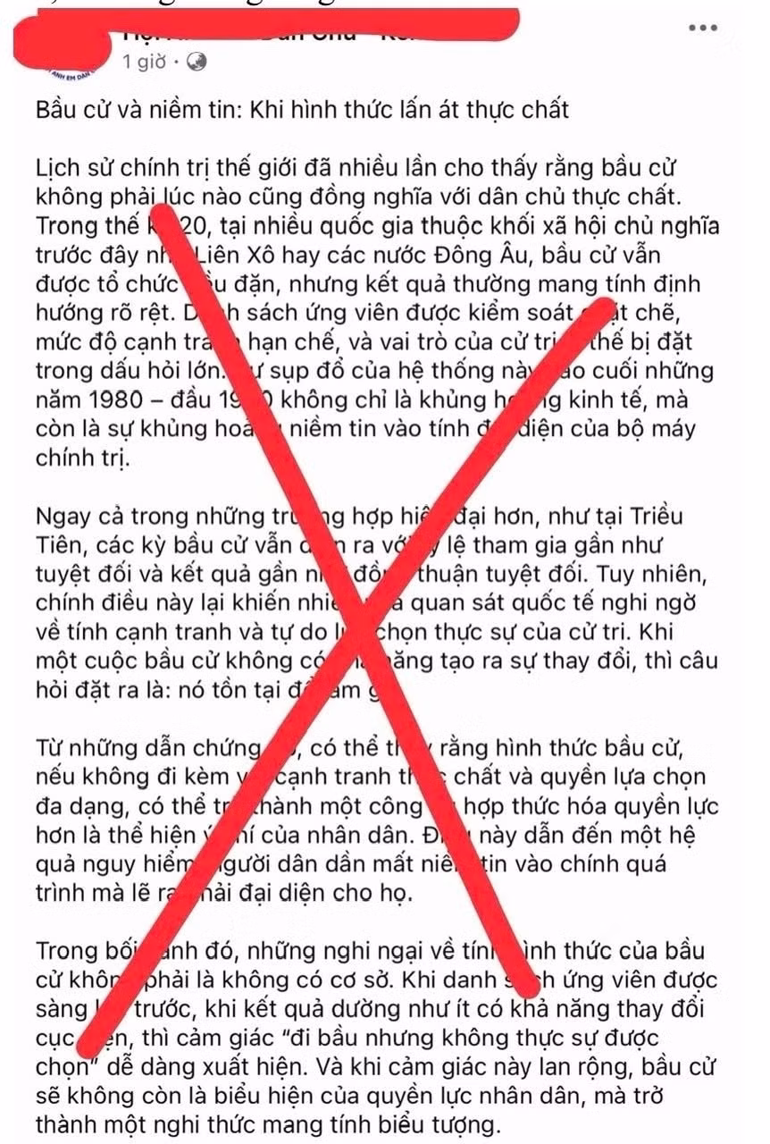 Thành công cuộc bầu cử bác bỏ những thủ đoạn bôi nhọ trơ trẽn -0