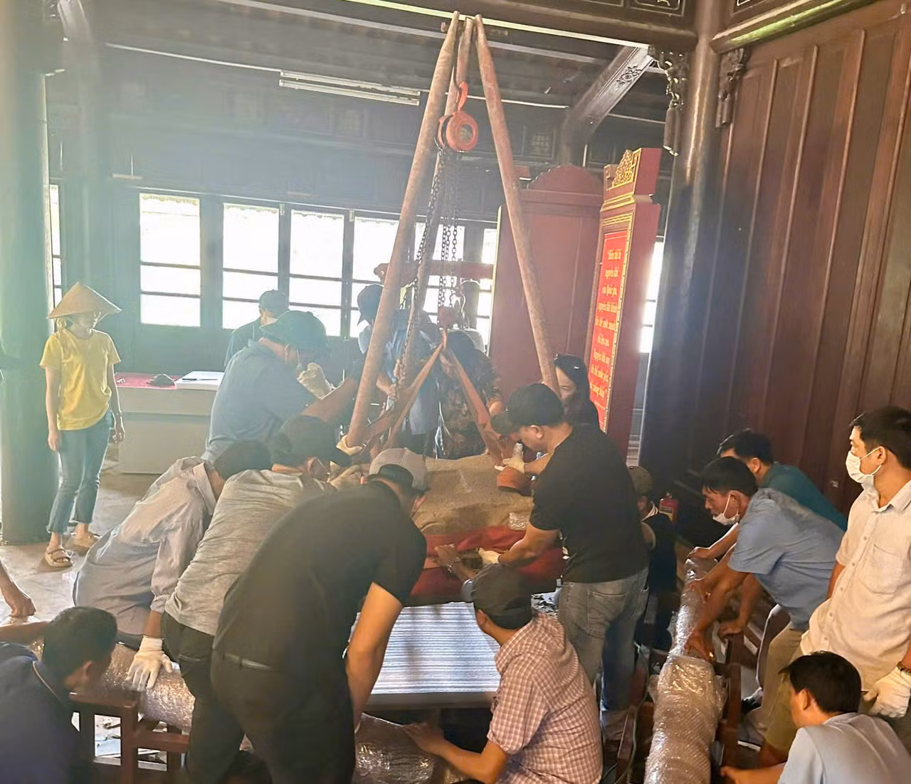 Di dời hơn 32.000 hiện vật, trả lại nguyên trạng không gian di tích Quốc Tử giám sau 40 năm 