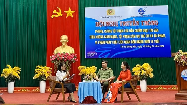 Công an - Hội Phụ nữ tỉnh Phú Yên truyền thông phòng, chống tội phạm