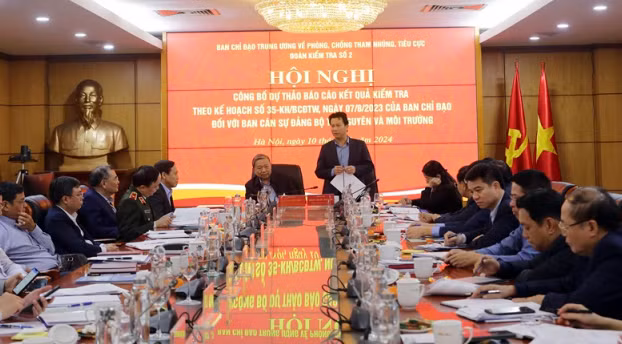 Công bố dự thảo Báo cáo kết quả kiểm tra việc thực hiện Kế hoạch số 35 tại Ban cán sự Đảng Bộ Tài nguyên và Môi trường -0