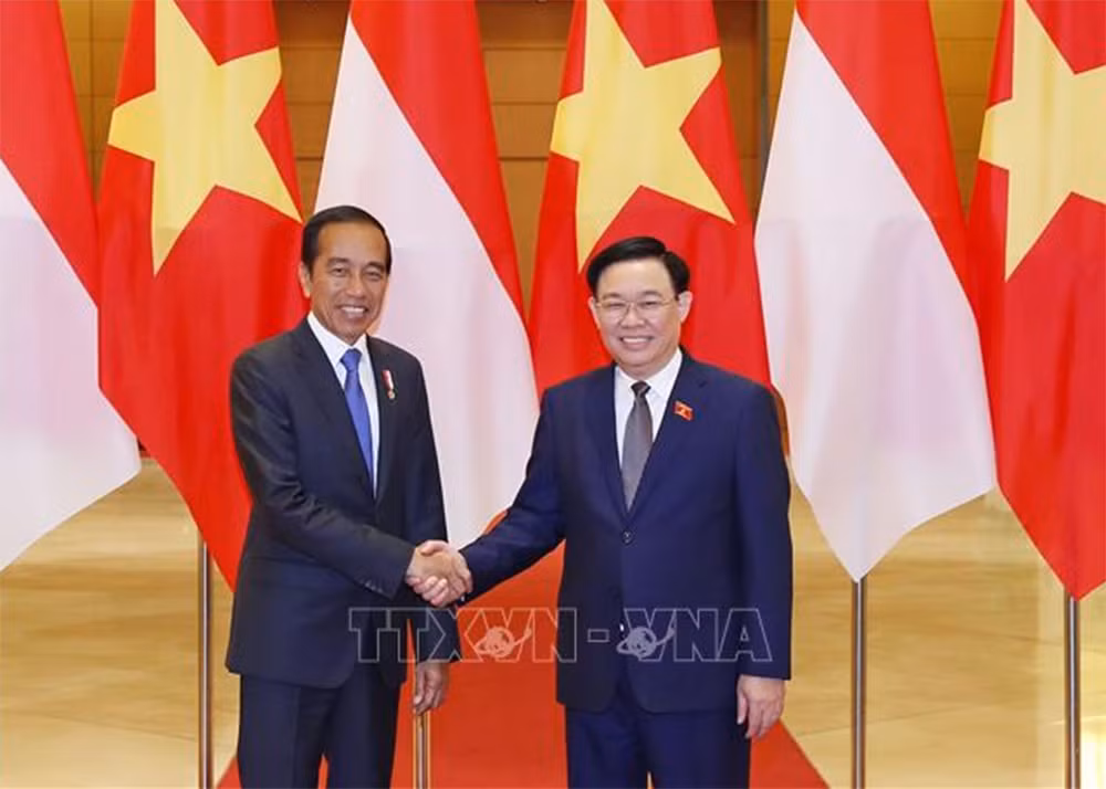 Chủ tịch Quốc hội Vương Đình Huệ hội kiến Tổng thống Indonesia Joko Widodo -0