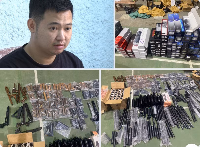 Khởi tố đối tượng mua bán súng và linh kiện thông qua mạng xã hội -0