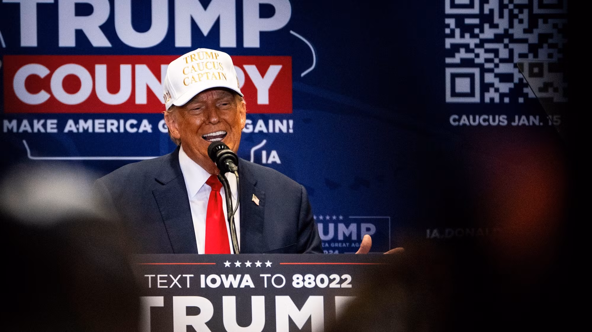 Ông Trump chiến thắng cuộc bầu cử Đảng Cộng hòa ở Iowa -0