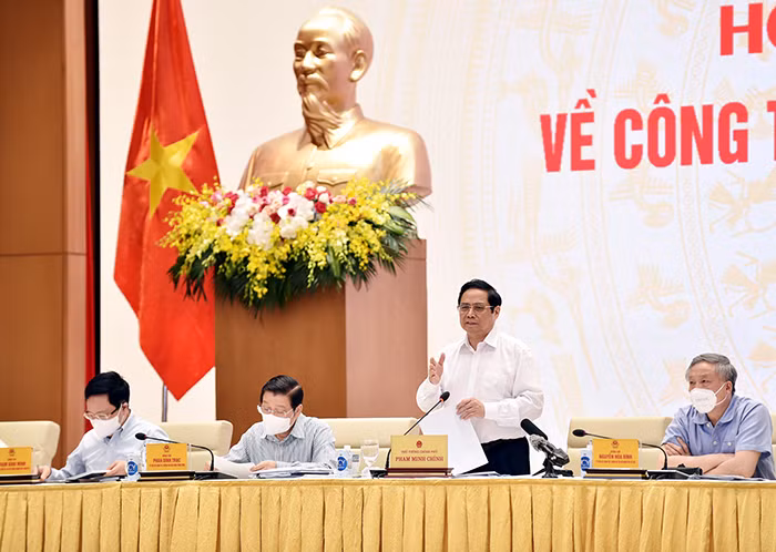 Thủ tướng chủ trì hội nghị về xây dựng và hoàn thiện thể chế -0