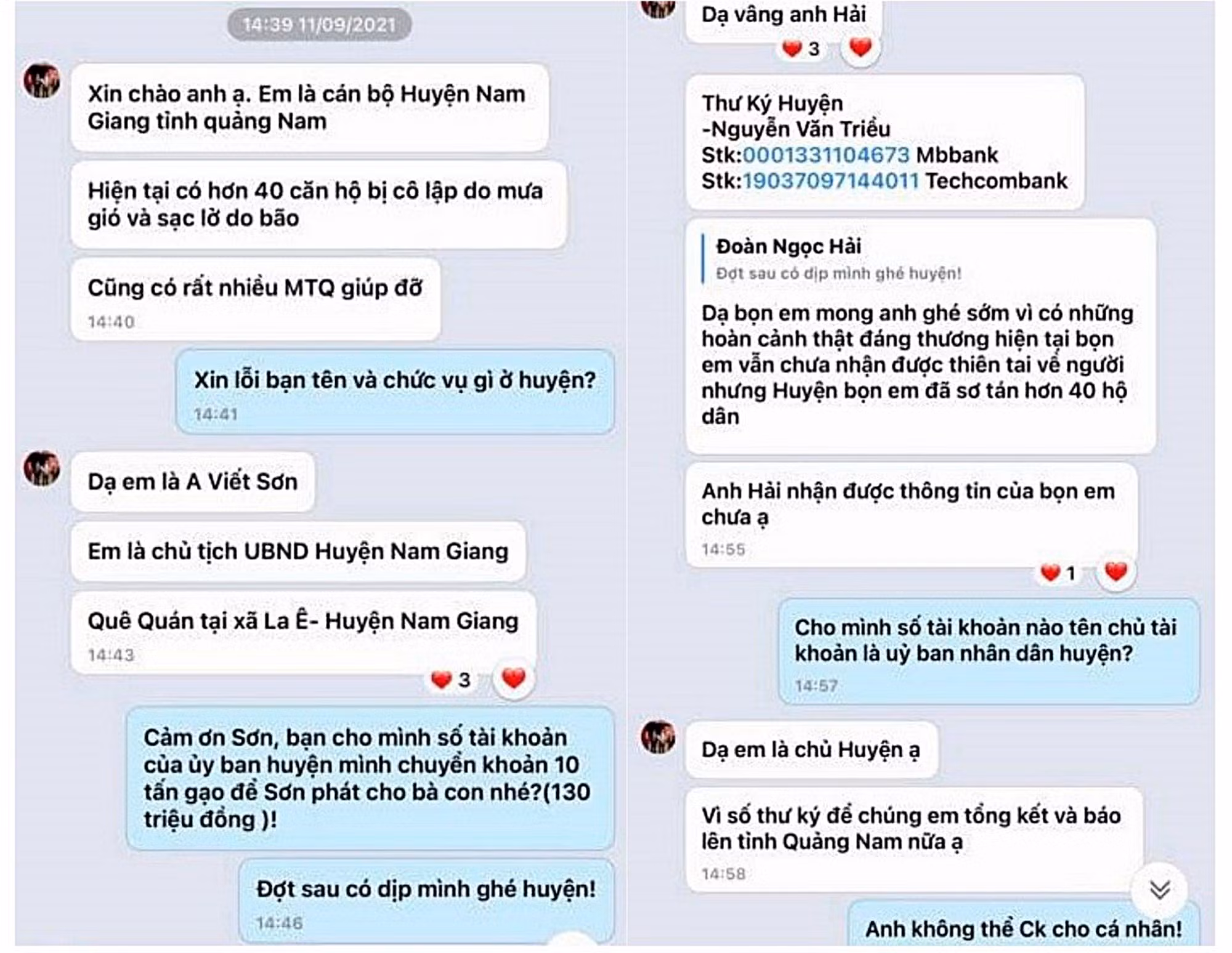 Xác minh đối tượng mạo danh Chủ tịch huyện xin gạo cứu trợ -0