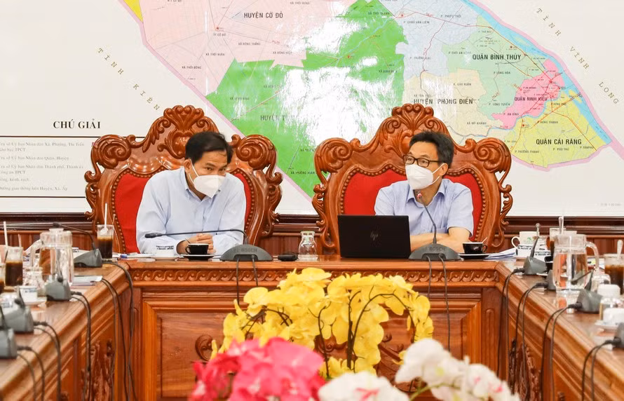 Phó Thủ tướng Vũ Đức Đam kiểm tra công tác phòng, chống dịch tại Trà Vinh và TP Cần Thơ -0