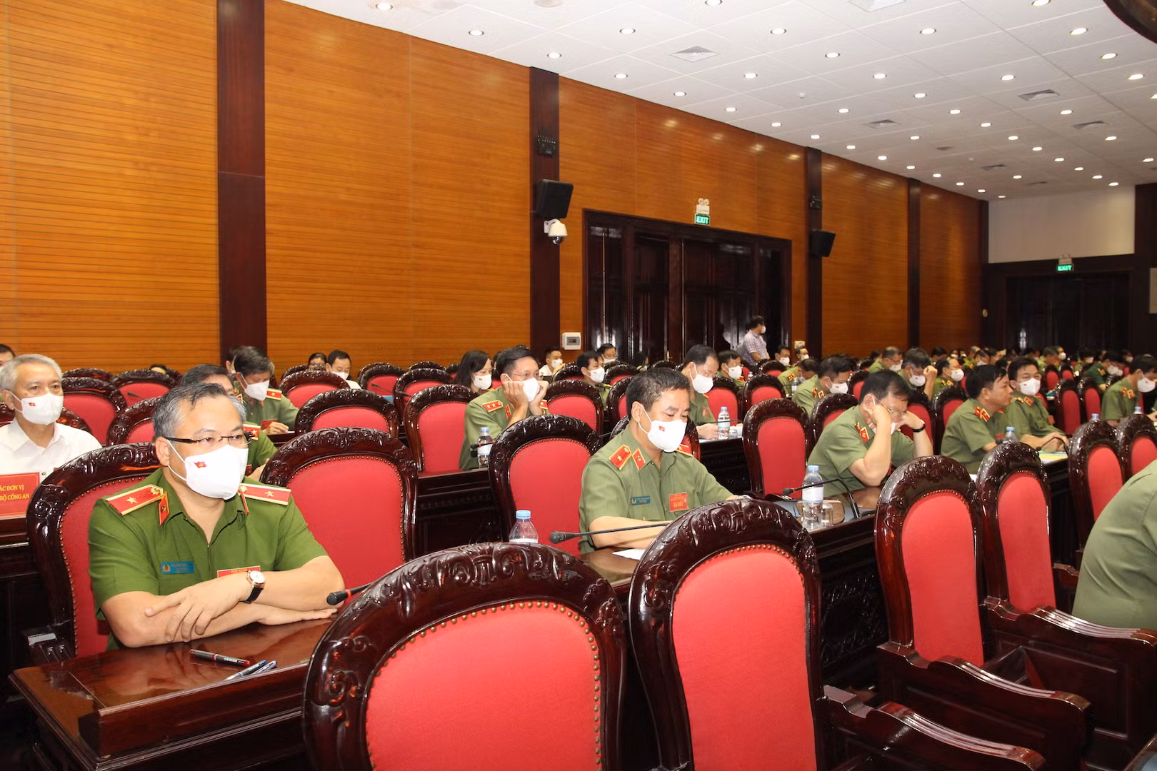 Các đại biểu thuộc Bộ Công an tham dự hội nghị.