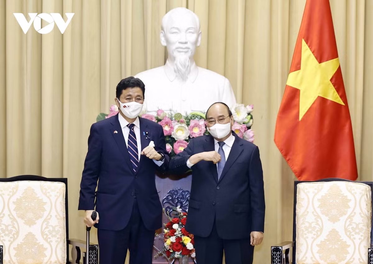 Chủ tịch nước Nguyễn Xuân Phúc tiếp Bộ trưởng Quốc phòng Nhật Bản -0