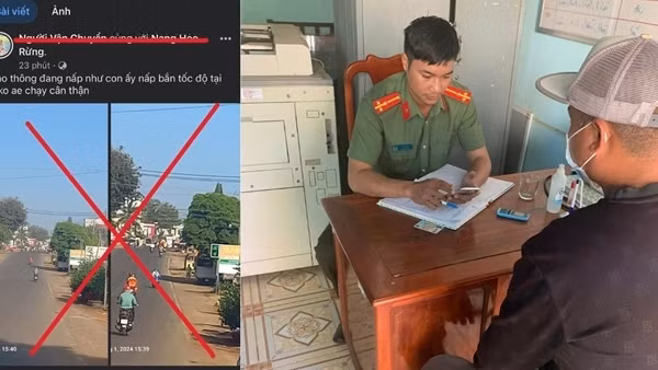 Xử lý người đàn ông lên mạng báo chốt CSGT