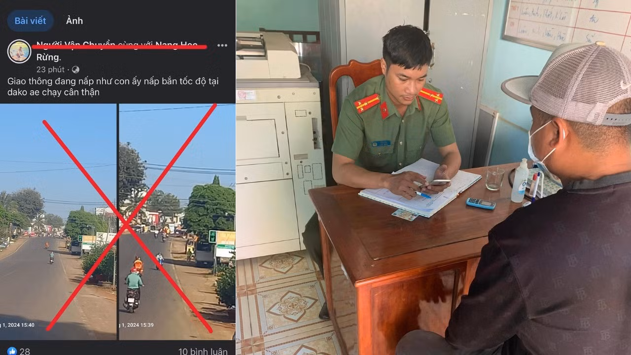 Đăng nội dung lên mạng xã hội “chỉ điểm” CSGT làm nhiệm vụ -0