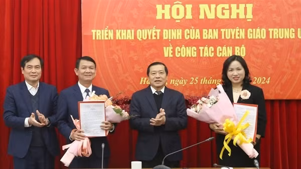 Ban Tuyên giáo Trung ương bổ nhiệm 2 lãnh đạo cơ quan báo chí