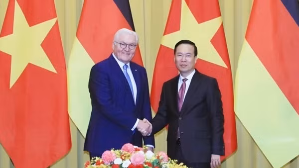 Chủ tịch nước Võ Văn Thưởng hội đàm với Tổng thống CHLB Đức Frank-Walter Steinmeier
