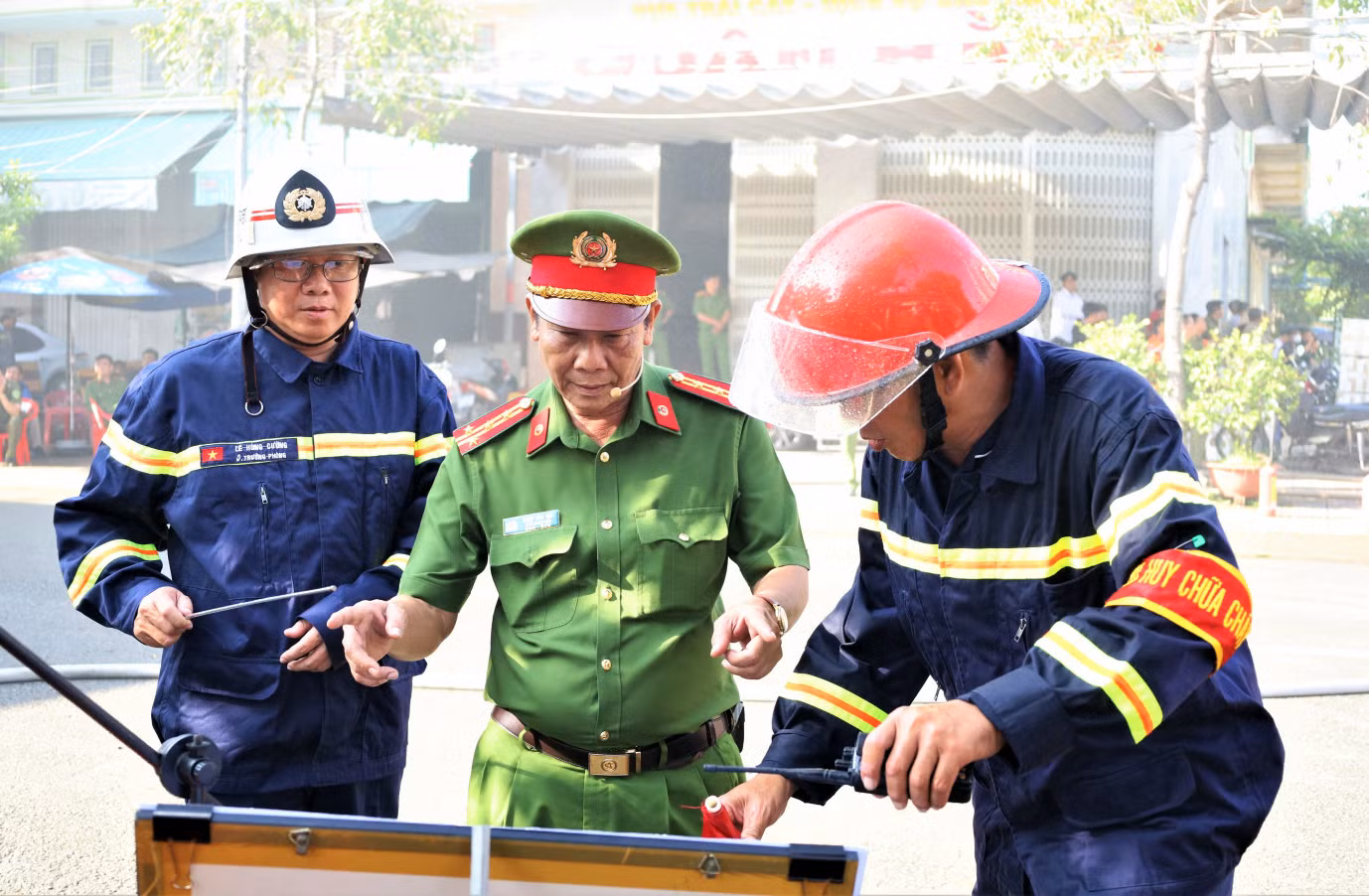 Hậu Giang thực tập phương án chữa cháy và cứu nạn, cứu hộ cấp tỉnh -1