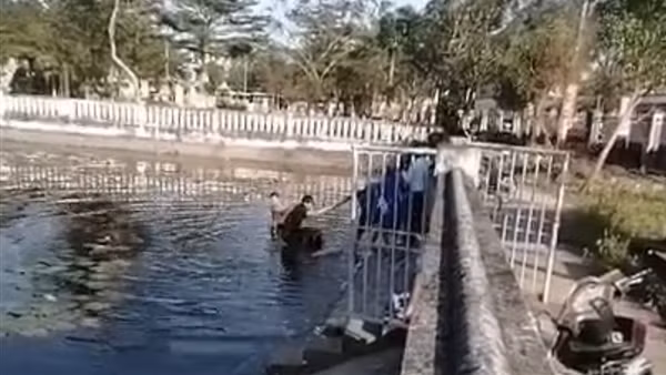 Công an xã kịp thời cứu sống một học sinh bị đuối nước dưới hồ sâu