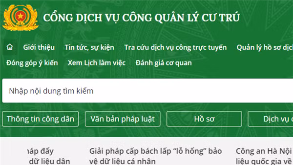 Đăng ký cư trú qua Cổng dịch vụ công trực tuyến sẽ được giảm 50% lệ phí