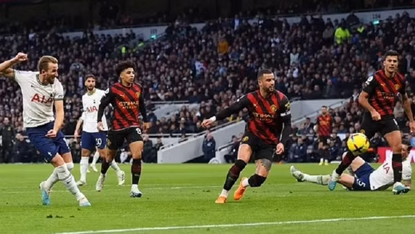 CĐV Arsenal sung sướng vì bàn thắng của Harry Kane