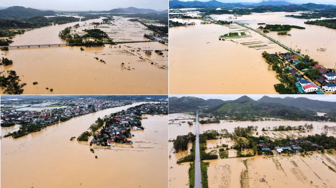 Sau bão số 10, người dân Hà Tĩnh gồng mình trong lũ lụt -0