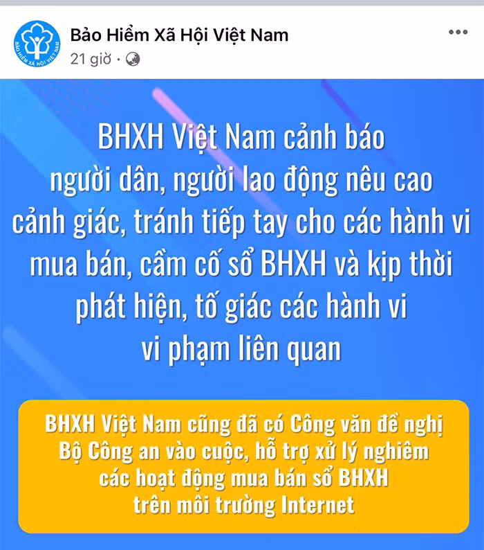Tràn lan hội nhóm mua bán bảo hiểm xã hội -0