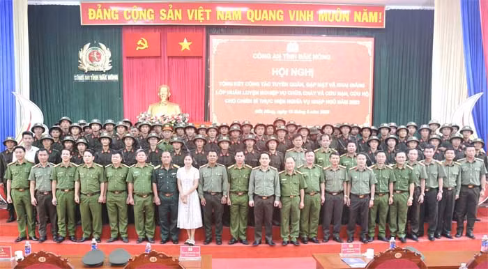 Công an Đắk Nông tổng kết công tác tuyển quân năm 2023 -0