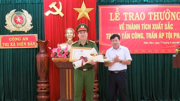 Khen thưởng nhiều tập thể, cá nhân tại Điện Bàn xuất sắc trong đấu tranh, trấn áp tội phạm