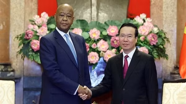 Chủ tịch nước Võ Văn Thưởng tiếp Đoàn đại biểu Đảng Cách mạng Tanzania